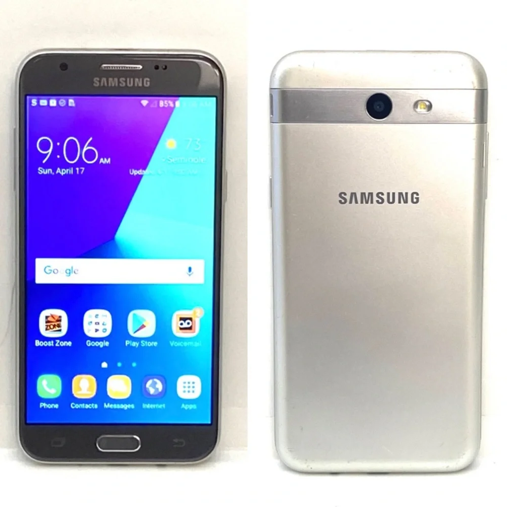 Samsung Galaxy J3 Emerge Silver 16GB Smart Phone (Boost Mobile)